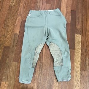 Tailored sportsman gray breeches